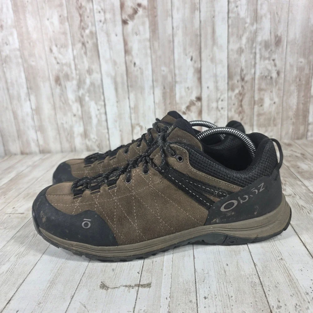Oboz Mens Trail Hiking Shoes Brown Suede‎ Waterproof Outdoor Boots Size 10